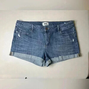 Paige Denim Jimmy Jimmy Rolled Cutt-off Jean Shorts Size‎ 31